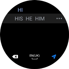 Press the send icon. Press the send icon.