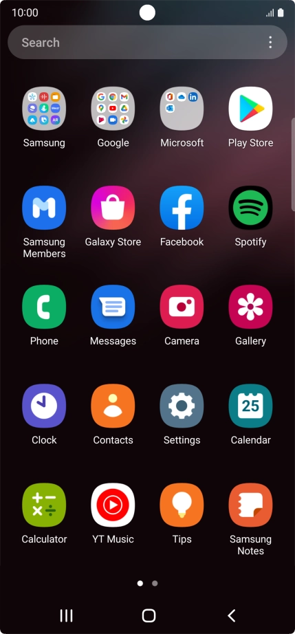 Press Samsung.