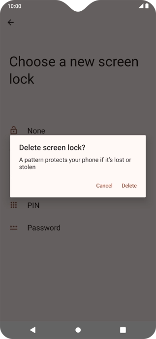 Press Delete. Press Delete.