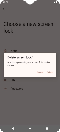 Press Delete. Press Delete.