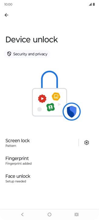 Press Screen lock.