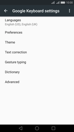 Press Text correction. Press Text correction.