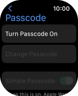 Press Turn Passcode On and key in a lock code of your own choice twice. Press Turn Passcode On and key in a lock code of your own choice twice.