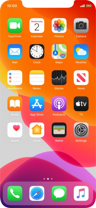 When the battery charging icon is displayed, the battery is charging.