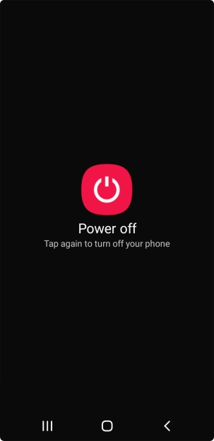 Press Power off. Press Power off.