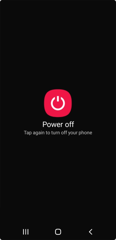 Press Power off. Press Power off.