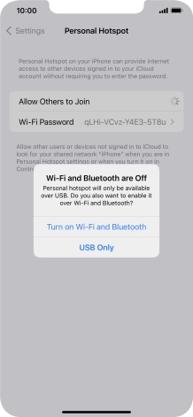 If Wi-Fi is turned off, press Turn on Wi-Fi and Bluetooth. If Wi-Fi is turned off, press Turn on Wi-Fi and Bluetooth.