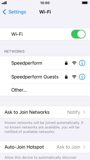 Press the required Wi-Fi network and key in the password for the Wi-Fi network. Press the required Wi-Fi network and key in the password for the Wi-Fi network.