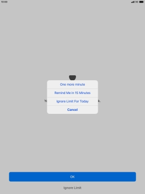 Press the required setting. Press the required setting.