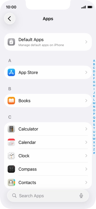 Press App Store.