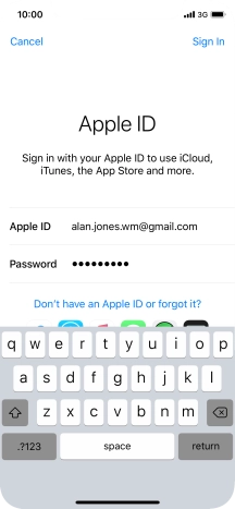 Press Sign In.