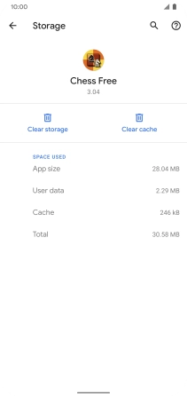 Press Clear cache.