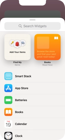 Press Smart Stack.