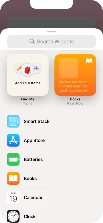 Press Smart Stack.