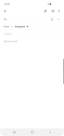 Press To and key in the first letters of the recipient's name. Press To and key in the first letters of the recipient's name.