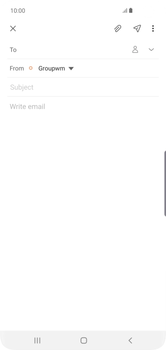 Press To and key in the first letters of the recipient's name. Press To and key in the first letters of the recipient's name.