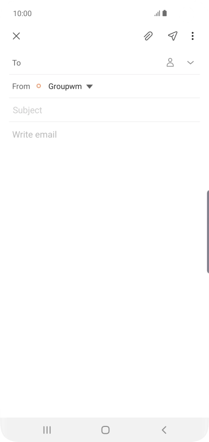 Press To and key in the first letters of the recipient's name. Press To and key in the first letters of the recipient's name.