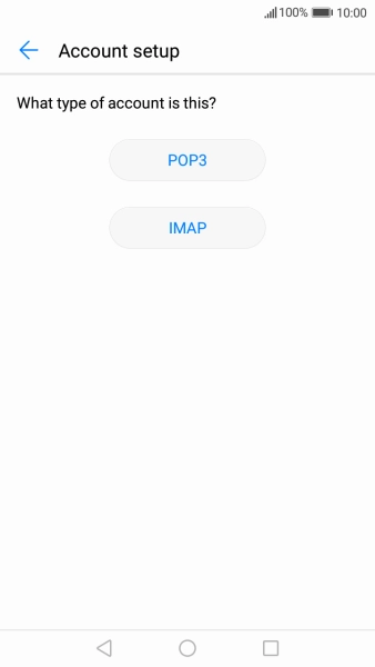 Press IMAP.