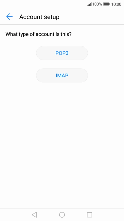 Press IMAP.