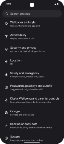 Press Passwords, passkeys and autofill.