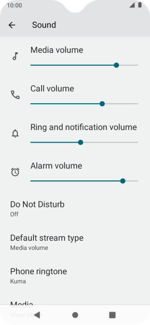 Press Phone ringtone. Press Phone ringtone.