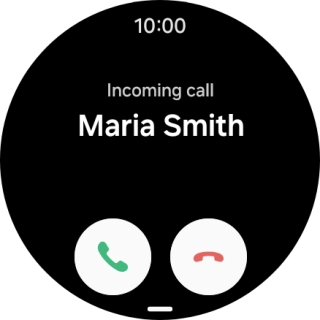 Press the accept call icon and slide your finger upwards to answer the call. Press the accept call icon and slide your finger upwards to answer the call.