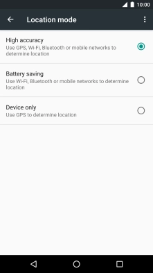 If you select High accuracy, your phone can find your exact position using the GPS satellites, the mobile network and nearby Wi-Fi networks. Satellite-based GPS requires a clear view of the sky. If you select High accuracy, your phone can find your exact position using the GPS satellites, the mobile network and nearby Wi-Fi networks. Satellite-based GPS requires a clear view of the sky.