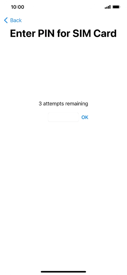 If your SIM is locked, key in your PIN and press OK.