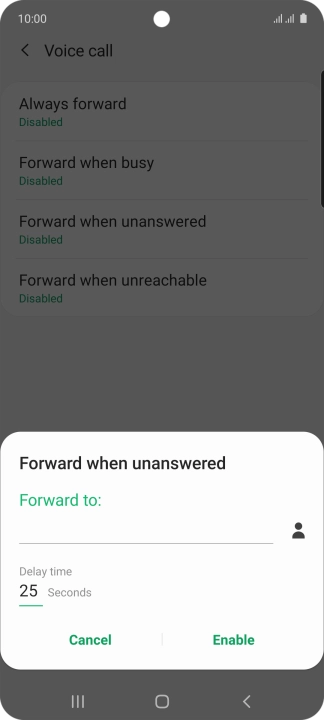 Key in +61414121121 and press Enable.