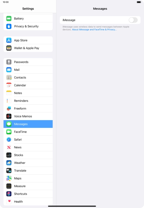 Press the indicator next to Press the indicator next to