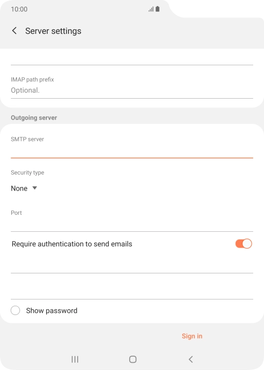 Press the drop down list below 