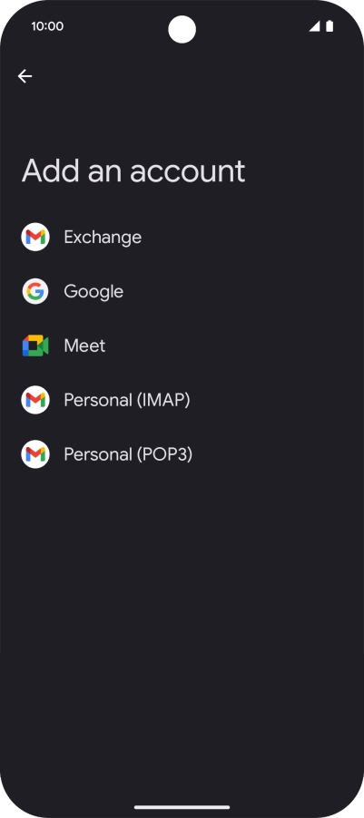 Press Google.