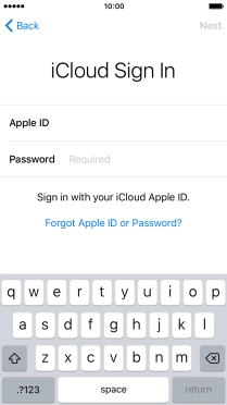 Press Required and key in the password for your Apple ID.