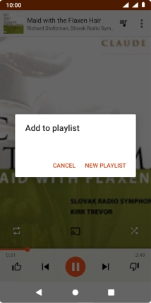 Press NEW PLAYLIST.