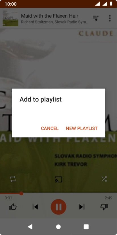 Press NEW PLAYLIST.