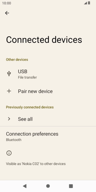 Press Pair new device. Press Pair new device.