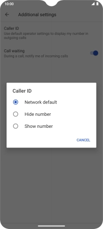 Press Show number to turn on caller identification. Press Show number to turn on caller identification.
