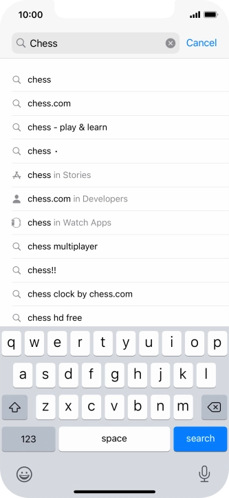 Press search.
