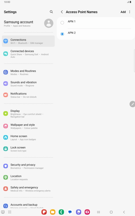 Press the Home key to return to the home screen.