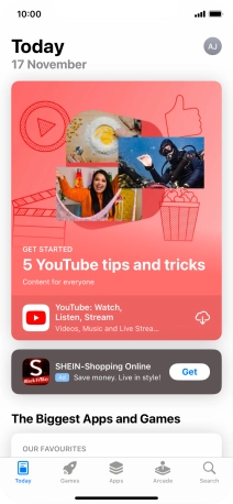 Press Search.
