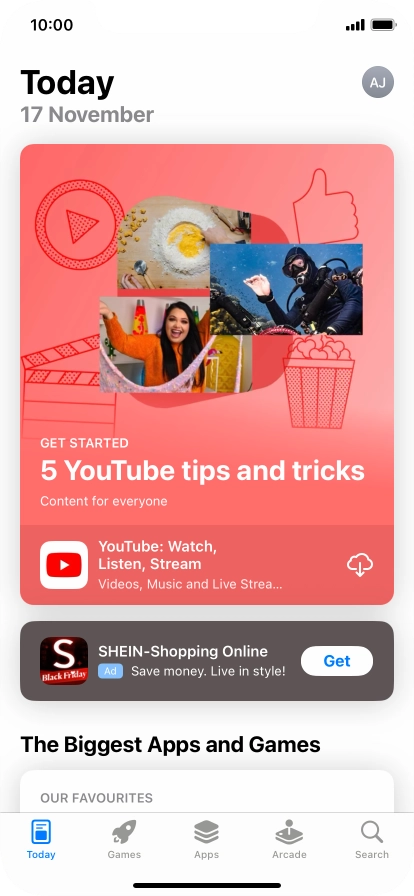 Press Search.