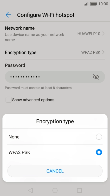 Press WPA2 PSK.