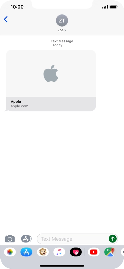 Go to the required message.