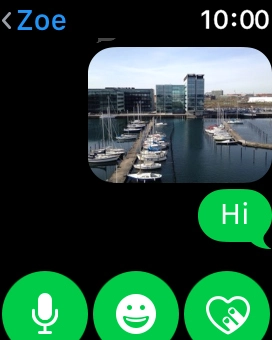Press the microphone icon and follow the instructions on the screen to record and send the message. Press the microphone icon and follow the instructions on the screen to record and send the message.