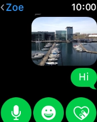Press the microphone icon and follow the instructions on the screen to record and send the message. Press the microphone icon and follow the instructions on the screen to record and send the message.