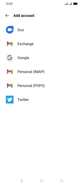 Press Google.