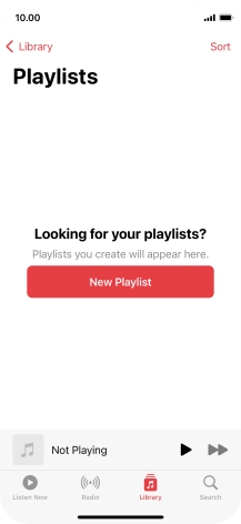 Press New Playlist. Press New Playlist.