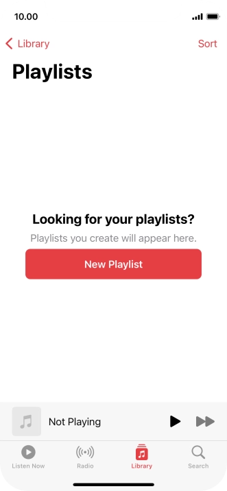 Press New Playlist. Press New Playlist.