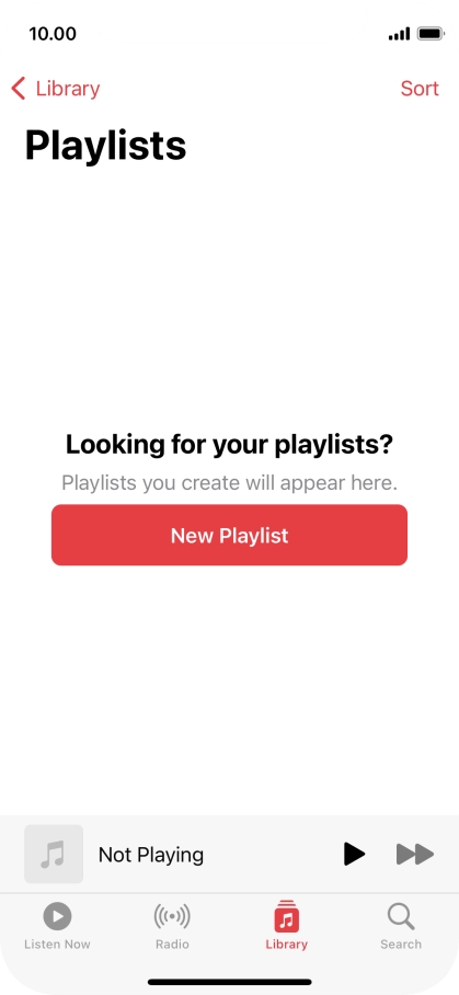 Press New Playlist. Press New Playlist.