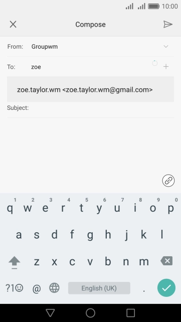 Press the required contact. Press the required contact.